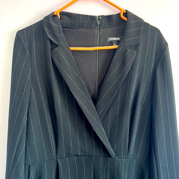 Express Pin Striped Jump Suit - Picture 4 of 6